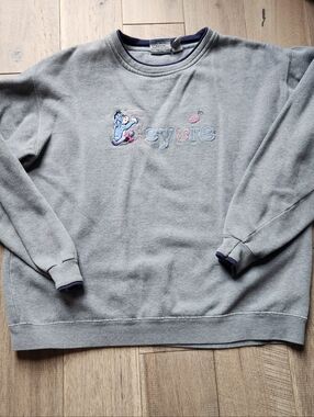 Vintage Disney Pooh Eeyore Embroidered Crew Neck Size Small